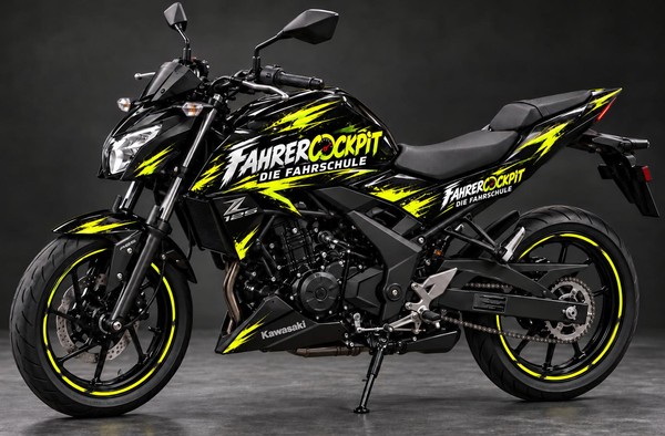 Kawasaki Z125 für die Motorradausbildung bei FahrerCockpit